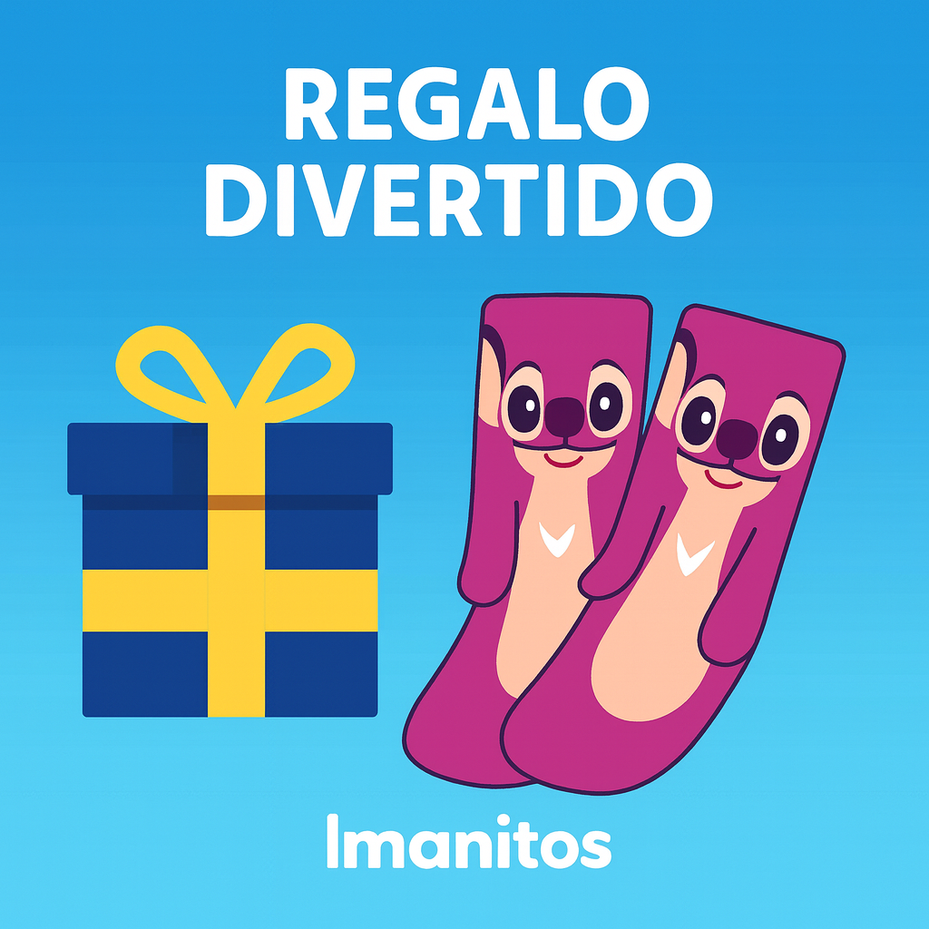 Calcetines graciosos con imán