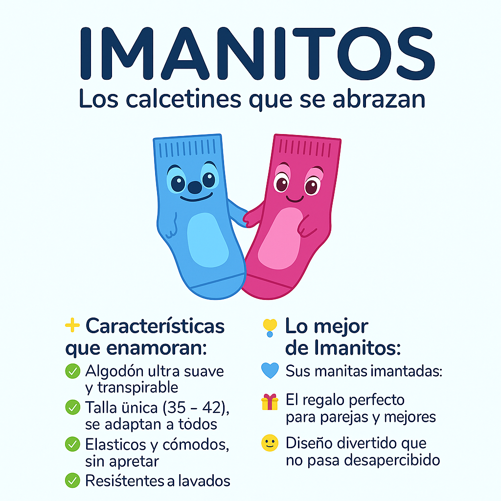 Calcetines graciosos con imán