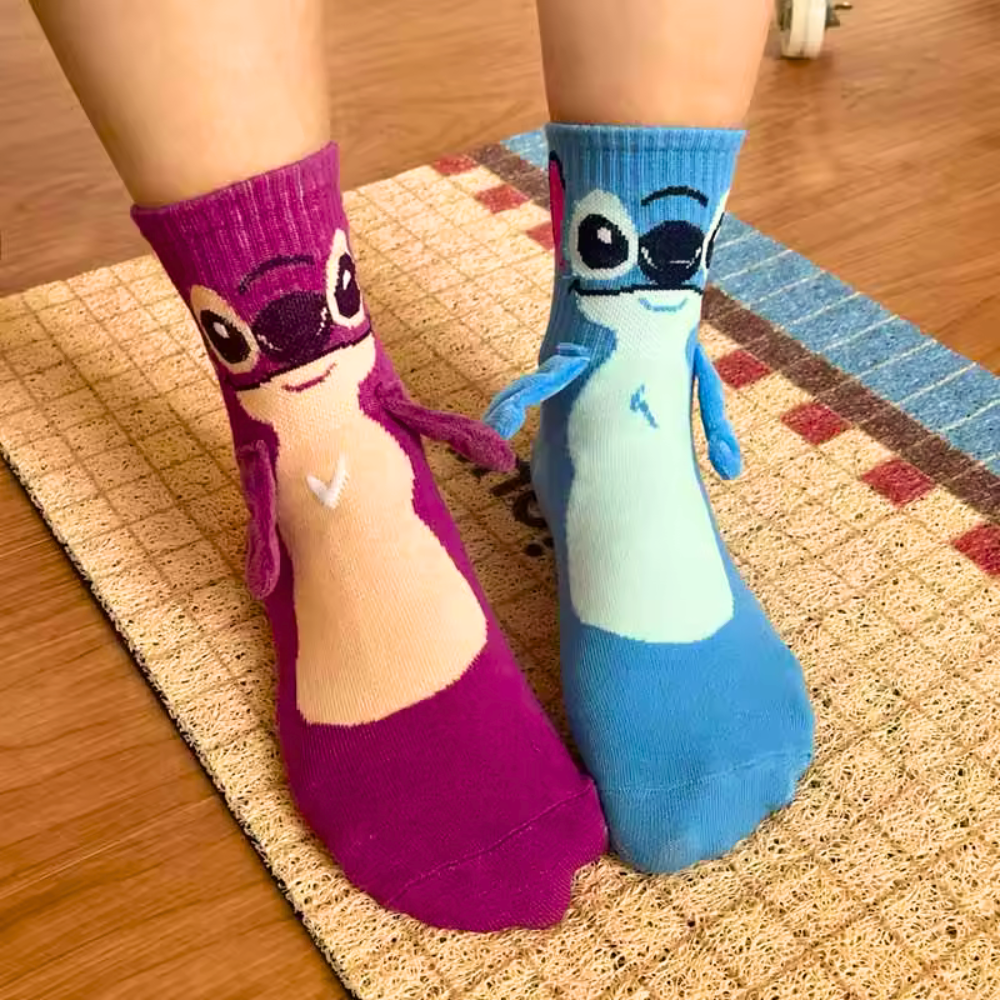 Calcetines graciosos con imán