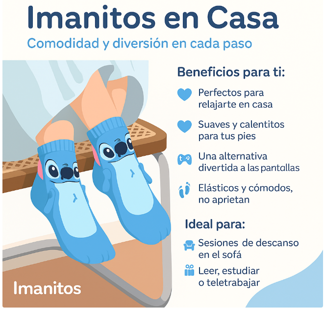 Calcetines graciosos con imán
